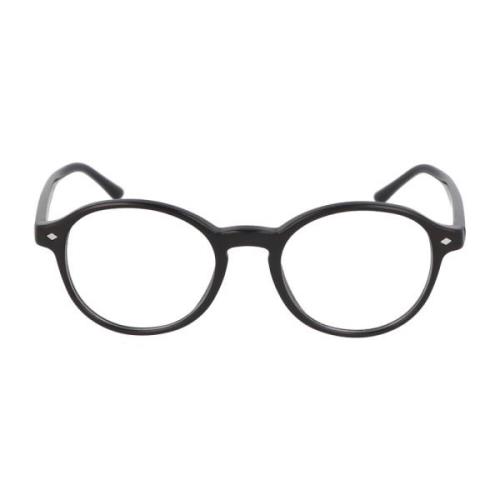 Armani Rund Båge Glasögon AR 7004 Black, Unisex