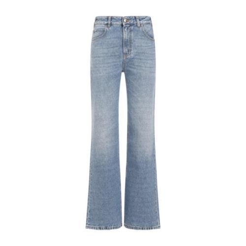 Chloé Blå Distressed Bomull Jeans Blue, Dam