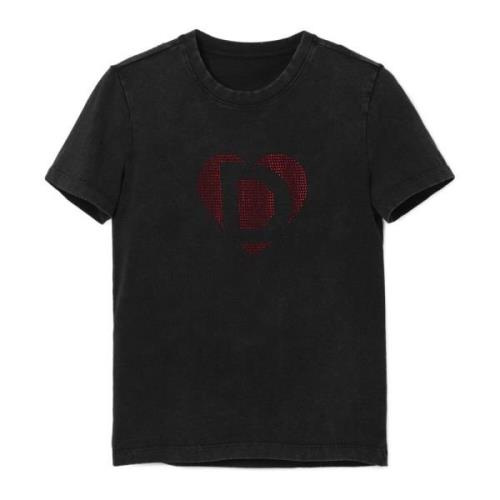Desigual Bomull T-shirt Vår/Sommar Kollektion Black, Dam