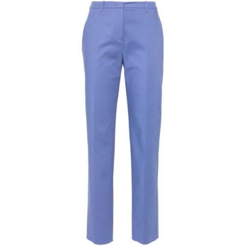 Emporio Armani Blå Skräddarsydd Slim Fit Byxor Blue, Dam