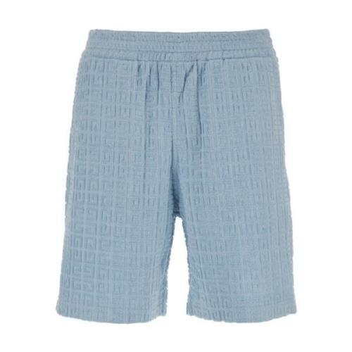 Givenchy Blå 4G Broderi Shorts Blue, Herr