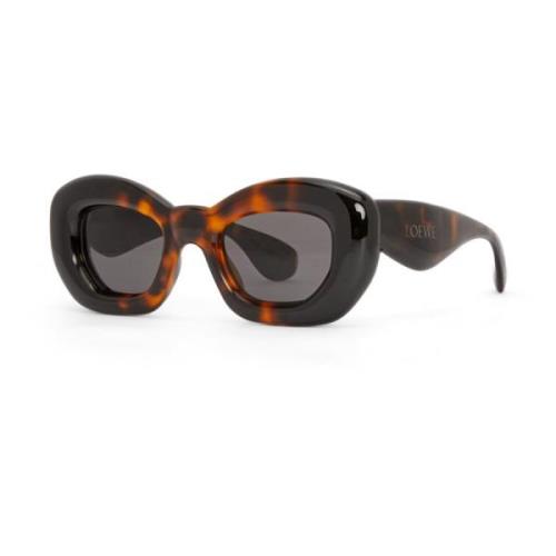 Loewe Cat-Eye Solglasögon i Mörk Havana Brown, Dam