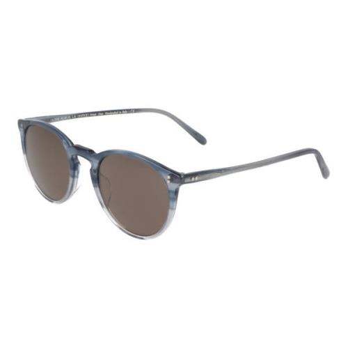 Oliver Peoples Klassiska runda acetat solglasögon Blue, Unisex