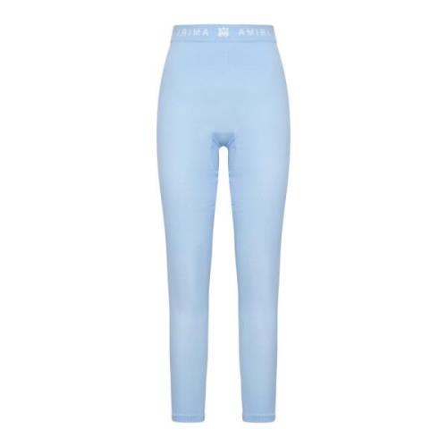 Amiri Ribbed Seamless Legging Byxor Blue, Dam