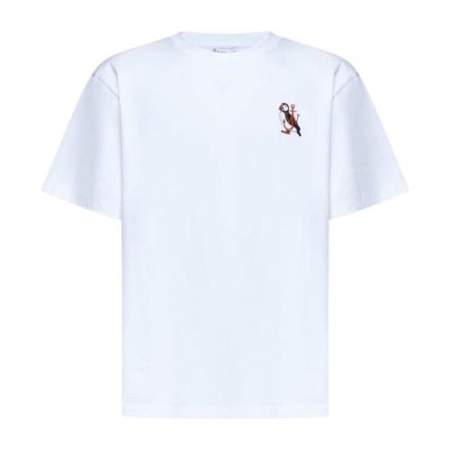 JW Anderson Vita T-shirts och Polos White, Herr