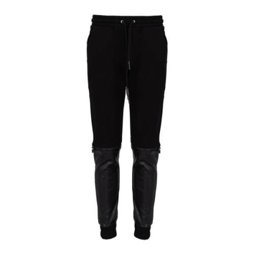 Les Hommes Elegant Slim Fit Byxor Black, Herr