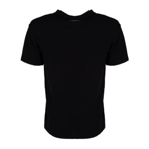 Les Hommes Elegant Rund Hals T-shirt Black, Herr