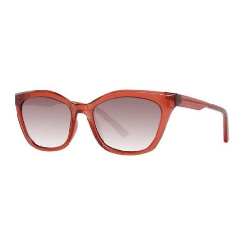 Ted Baker Röda Gradient Rektangulära Solglasögon Kvinnor Red, Dam