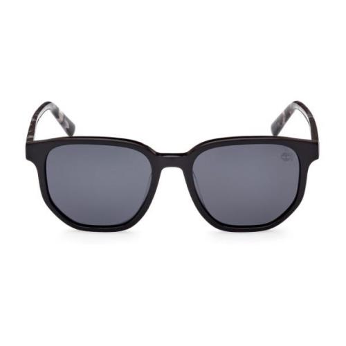 Timberland Runda Polariserade Solglasögon Elegant Stil Black, Unisex