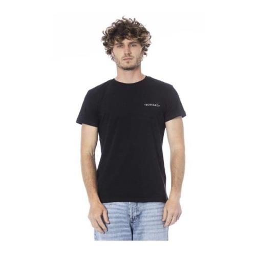 Trussardi Svart Logo Crew Neck T-shirt Black, Herr