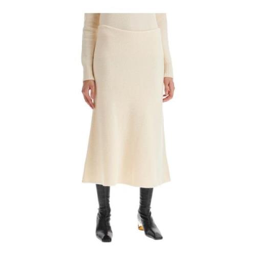 Jil Sander Ullkjol med Utställd Modell Beige, Dam