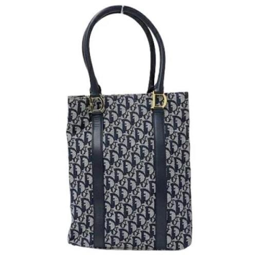 Dior Vintage Pre-owned Canvas totevskor Blue, Dam