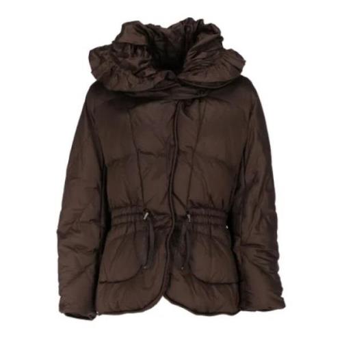 Moncler Pre-owned Pre-owned Polyester ytterklder Brown, Dam