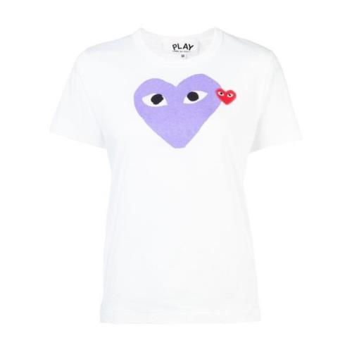 Comme des Garçons Play Dam Casual T-shirt Purple, Dam