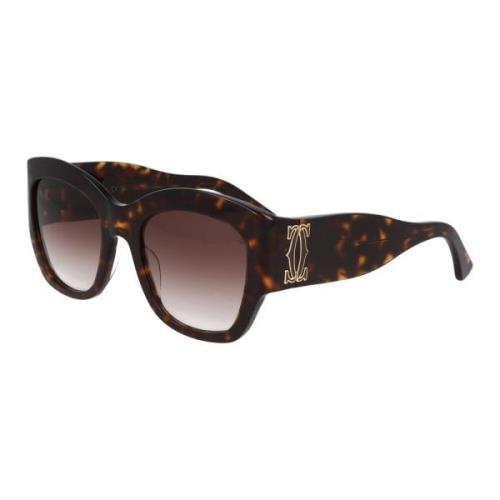 Cartier Cat Eye Solglasögon Brown, Unisex