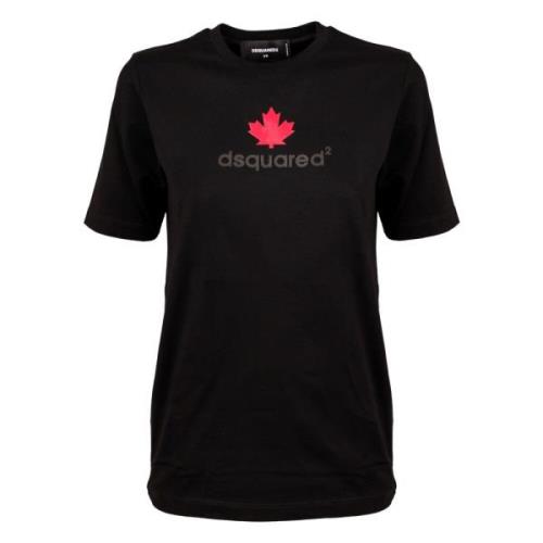 Dsquared2 Stilren T-shirt för kvinnor Black, Dam