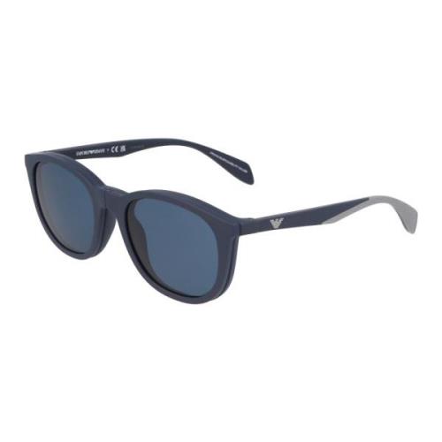 Emporio Armani Fyrkantig Ram Solglasögon Blue, Unisex