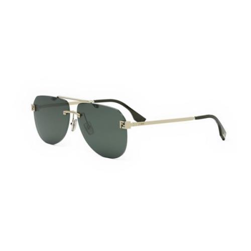 Fendi Modern Pilot Solglasögon Green, Herr