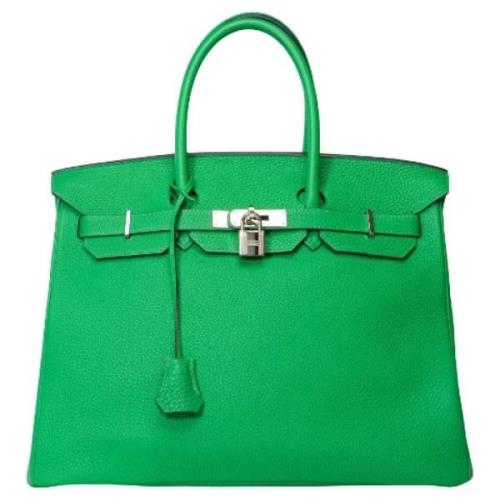 Hermès Vintage Pre-owned Laeder handvskor Green, Dam