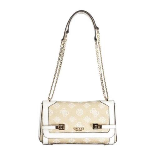 Guess Stilren Cotton Handbag White, Dam