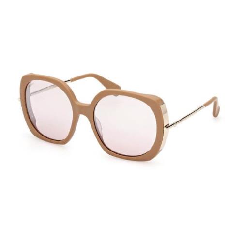 Max Mara Acetat solglasögon Malibu9 för kvinnor Brown, Dam