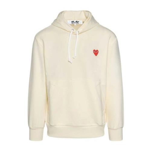 Comme des Garçons Play Huvtröja med hjärta Beige, Herr