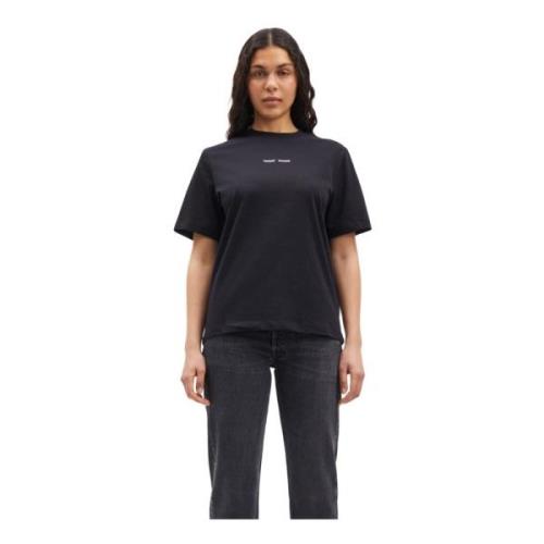 Samsøe Samsøe Ekologisk Jersey T-shirt Black, Dam