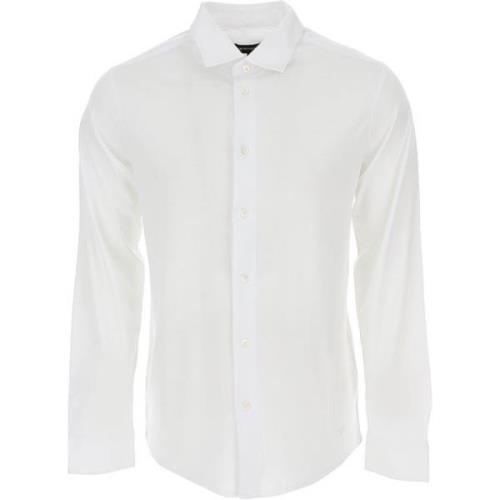 Emporio Armani Vit T-shirt med präglad örn White, Herr