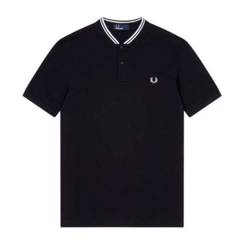 Fred Perry Bomberstil Bomullspolotröja Black, Herr