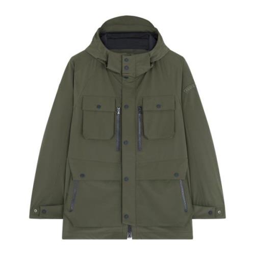 Paul & Shark Utility Parka Typhoon Re-4x4 Stretch Green, Herr