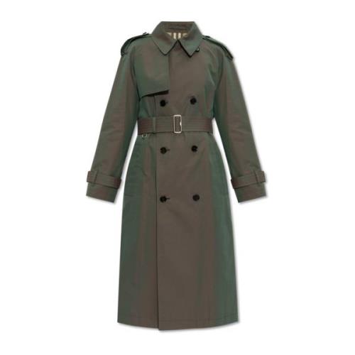 Burberry Bomull trenchcoat Green, Dam