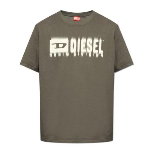 Diesel T-shirt `T-Adjust-Q7` Gray, Herr