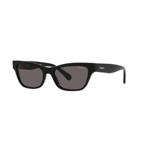 Vogue Hailey Bieber Sunglasses Black Black, Dam