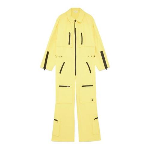 Patrizia Pepe Suitpants Teknisk nylon jumpsuit Yellow, Dam