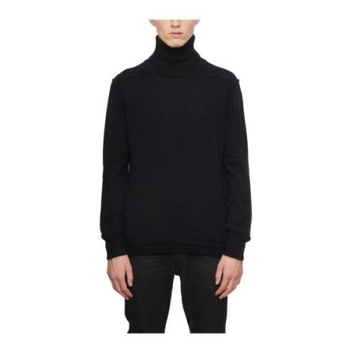 Isabel Benenato Alpacka Turtleneck Tröja Black, Herr