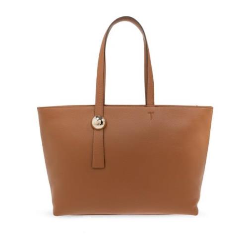 Furla Stor Shopper Väska Brown, Dam