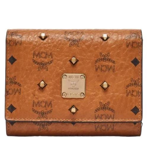 MCM Pre-owned Pre-owned Canvas plnbcker Brown, Dam