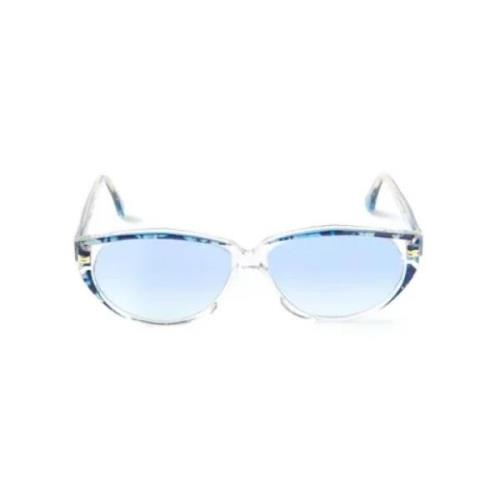 Yves Saint Laurent Vintage Pre-owned Acetat solglasgon Blue, Dam