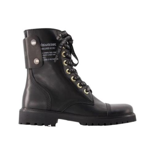 Zadig & Voltaire Noir Ankelboots - Slät kalvskinn Black, Dam