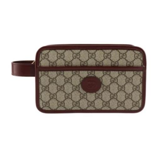 Gucci Vintage Pre-owned Canvas kuvertvskor Multicolor, Dam