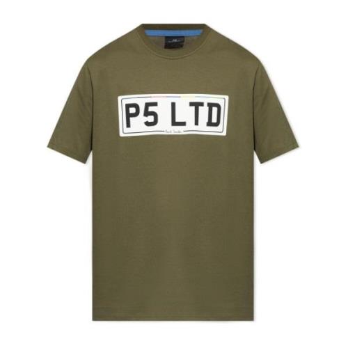 PS By Paul Smith T-shirt med tryck Green, Herr