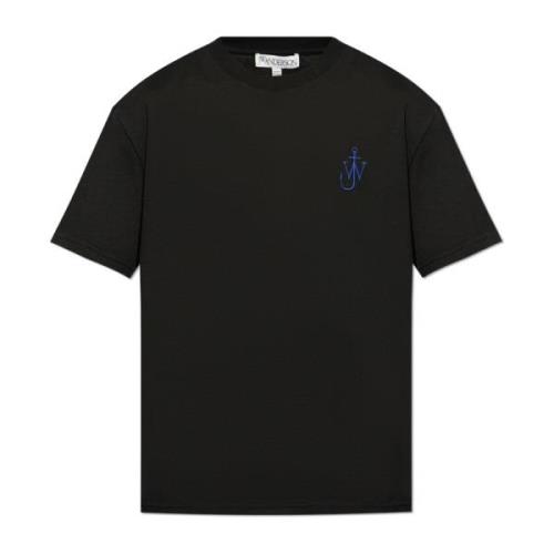 JW Anderson T-shirt med logotyp Black, Herr