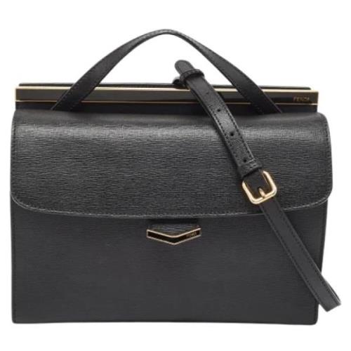 Fendi Vintage Pre-owned Laeder handvskor Black, Dam