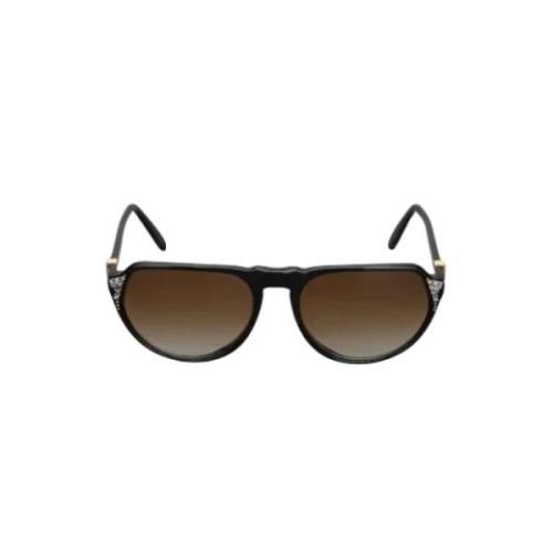Yves Saint Laurent Vintage Pre-owned Acetat solglasgon Black, Dam