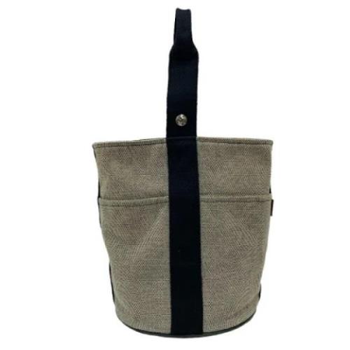 Hermès Vintage Pre-owned Canvas totevskor Gray, Dam