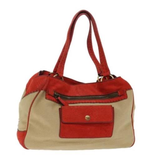 Prada Vintage Pre-owned Canvas prada-vskor Multicolor, Dam