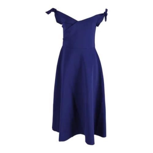 Saloni Polyester klnningar Blue, Dam