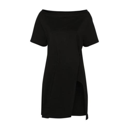 Courrèges Kortärmad Mini Klänning Black, Dam