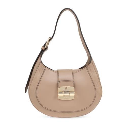 Furla Axelväska Club 2 Liten Beige, Dam