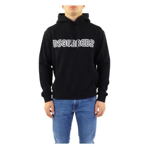 Dsquared2 Hoodies Black, Herr